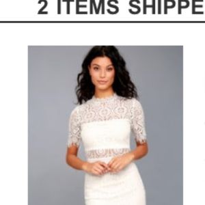 Remarkable white lace dress